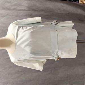 Donna Karan Light Blue Short Sleeve Top